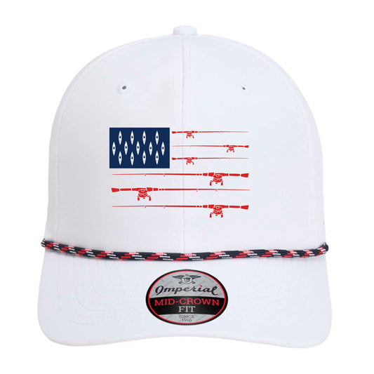 White/ Navy/ White/ Red - FRONT